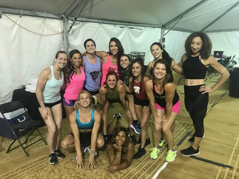 Allyssa Beird and other ANW competitors