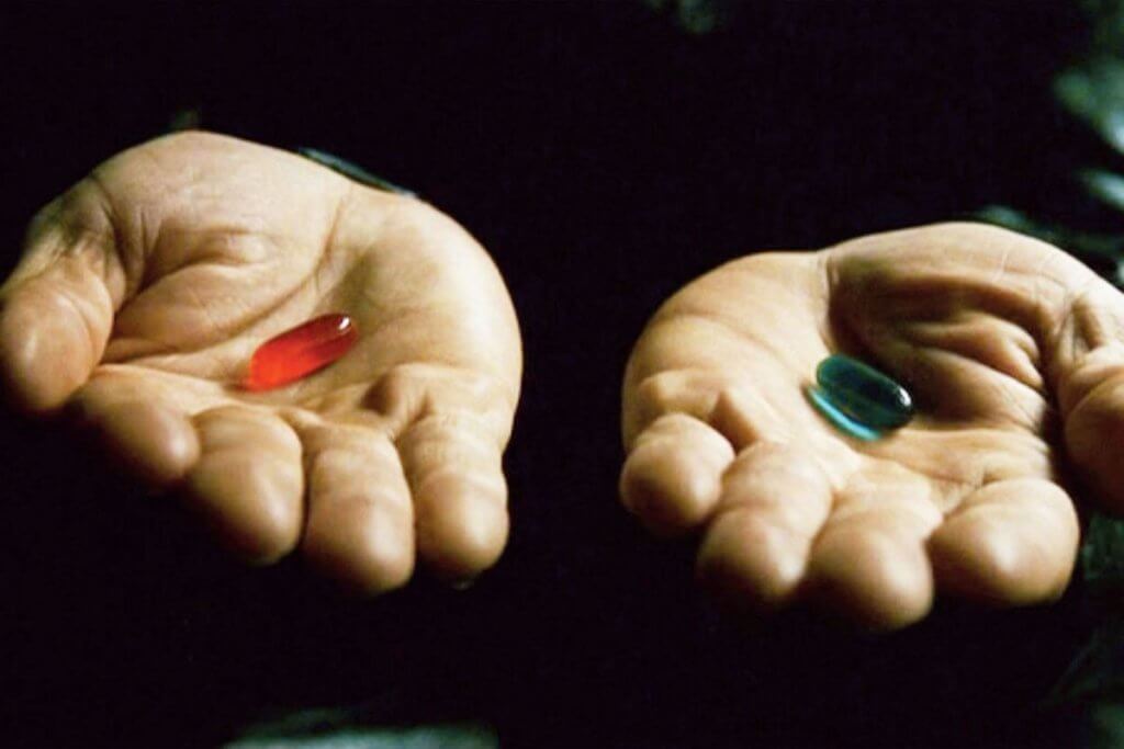 matrix blue pill red pill